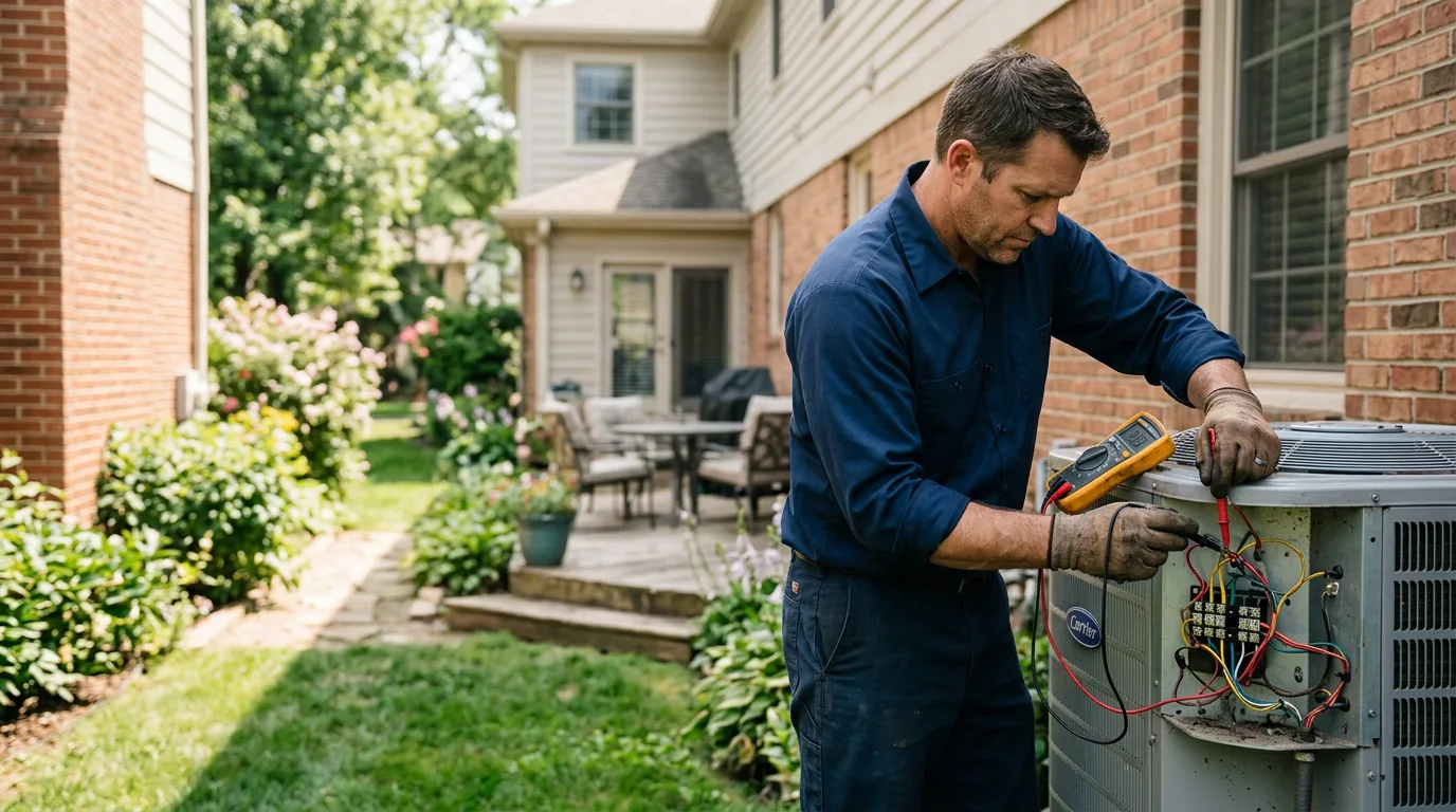 HVAC technician working near Wakeman, OH